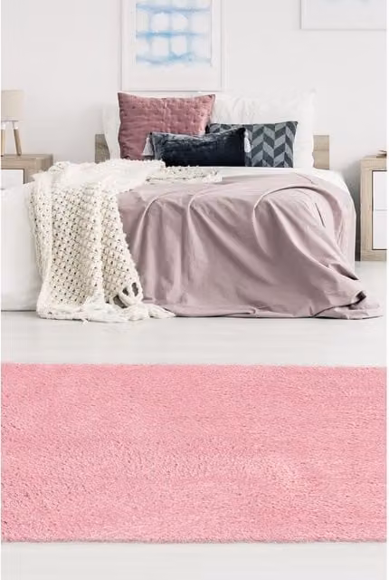 Melrose Interiors Modern Rectangular Pink Area Rug W: 120 cm, D: 170 cm