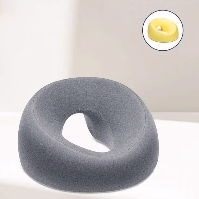 EONLION Soft Memory Foam Face Cradle Massage Pillow with Removable Breathable Cover, Grey, Single – 1