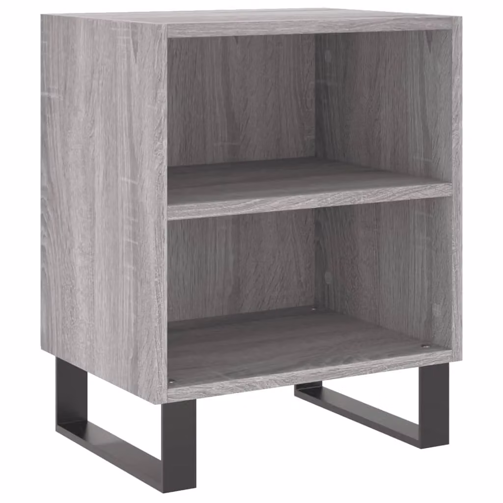 Berkfield Home Set of 2 Grey Sonoma Bedside Cabinets, W/D/H: 40 x 30 x 50 cm – 3
