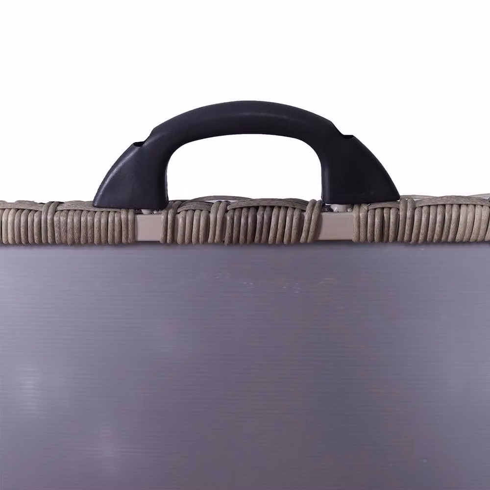 Royalcraft Natural Weave Rattan Cushion Storage Box, Brown – 4
