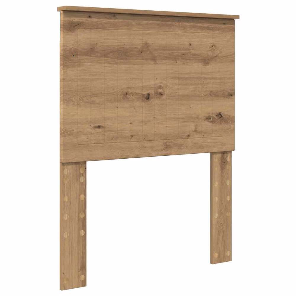 Berkfield Home Artisan Oak Bed Frame in Brown Solid Pine and Engineered Wood, W: 75 cm, L: 190 cm – 3
