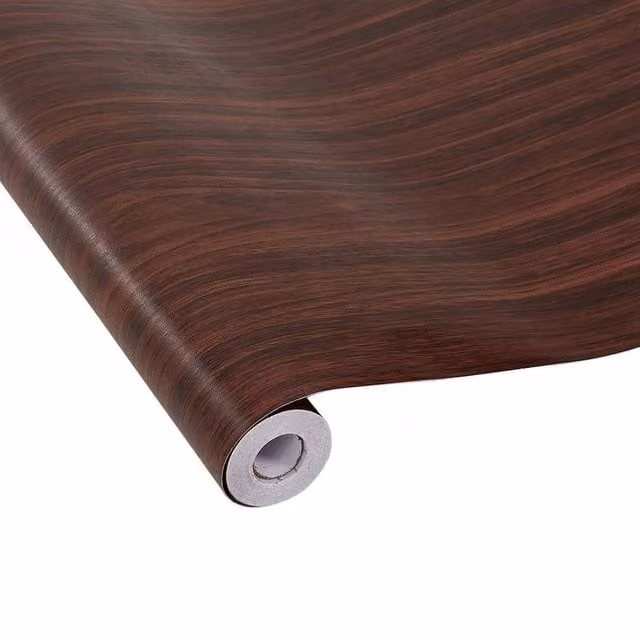 PAWNORA Brown Walnut Wood Effect Flooring Roll, 10m – 1