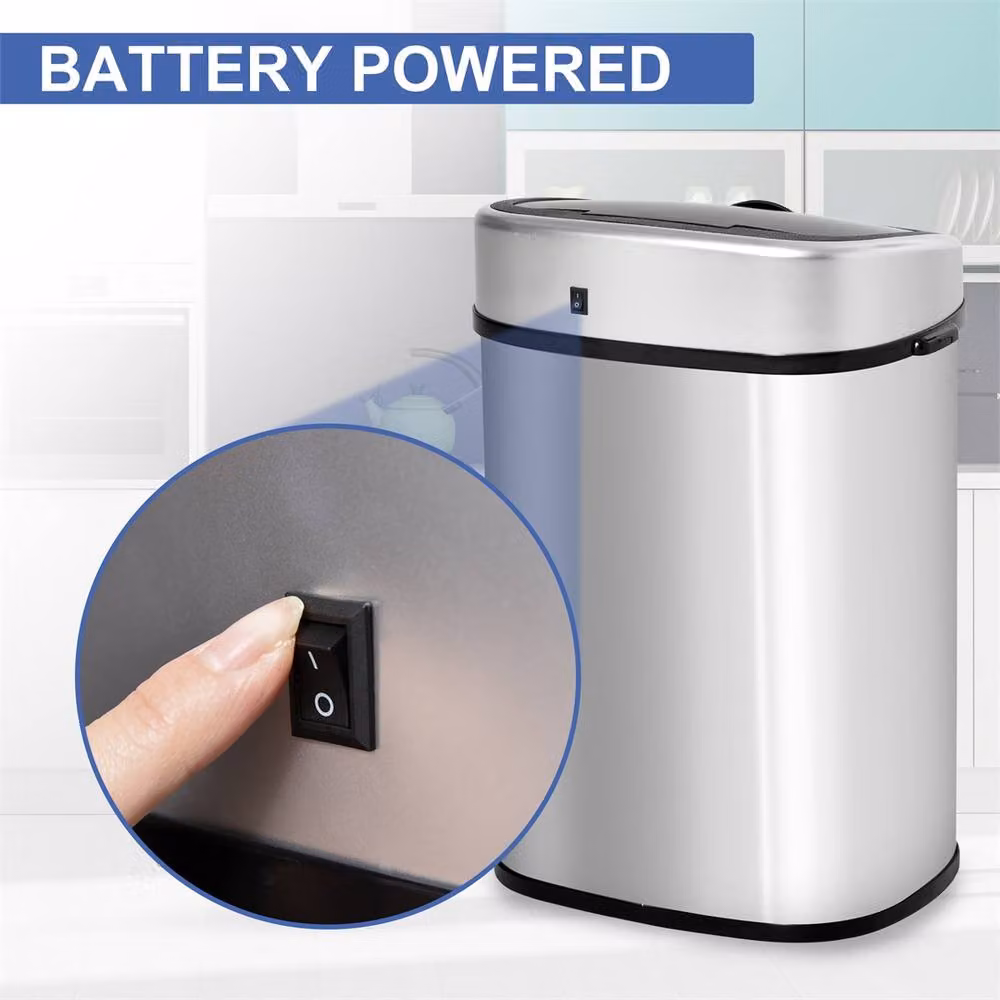 Nordara 48L Sensor Dustbin Touchless Trash Can in Silver – 5