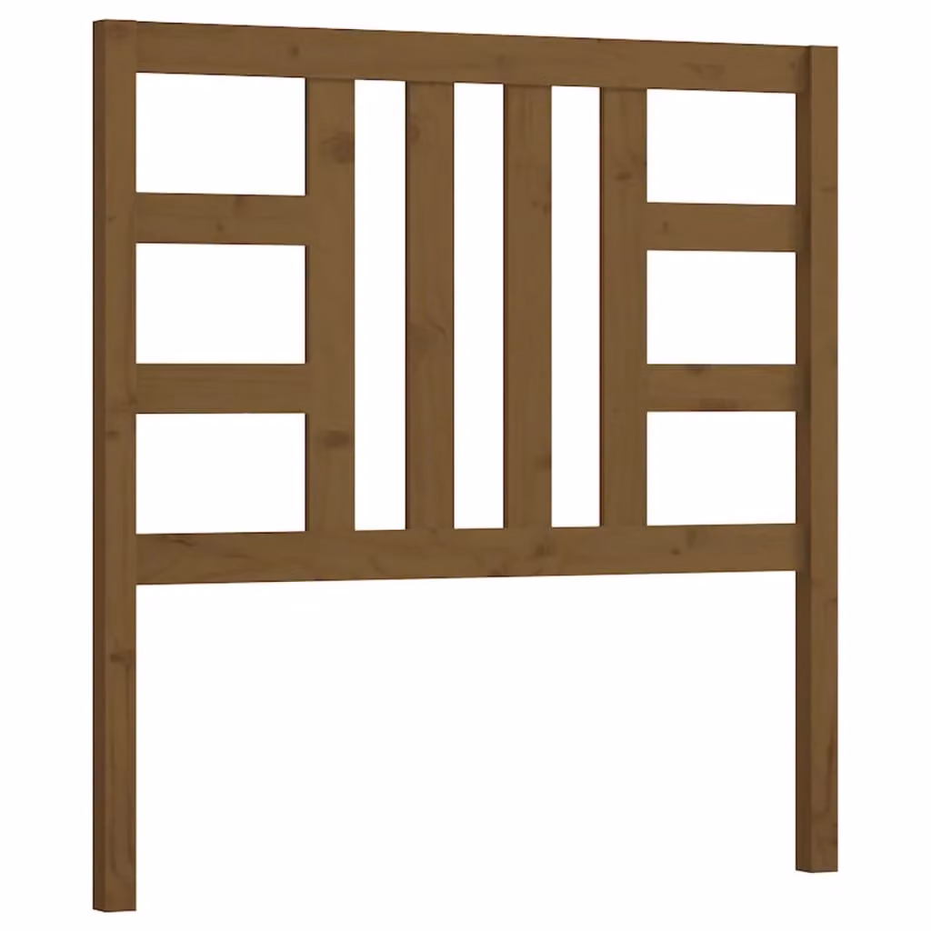 Berkfield Home Rustic Solid Wood Pine Bed Headboard in Honey Brown, W: 96 cm, D: 4 cm, H: 100 cm – 2