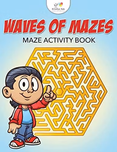 Kreative Kids Waves of Mazes Maze Activity Book, Multicolour