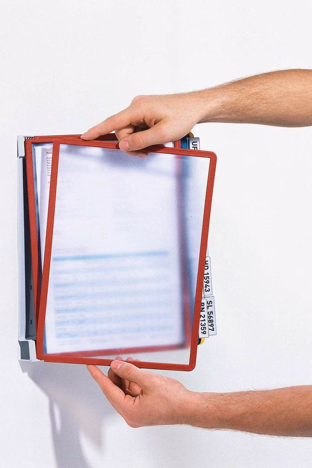 Durable 10 Panel A4 Document and Photo Frame Display Holder in Multicolour – 2