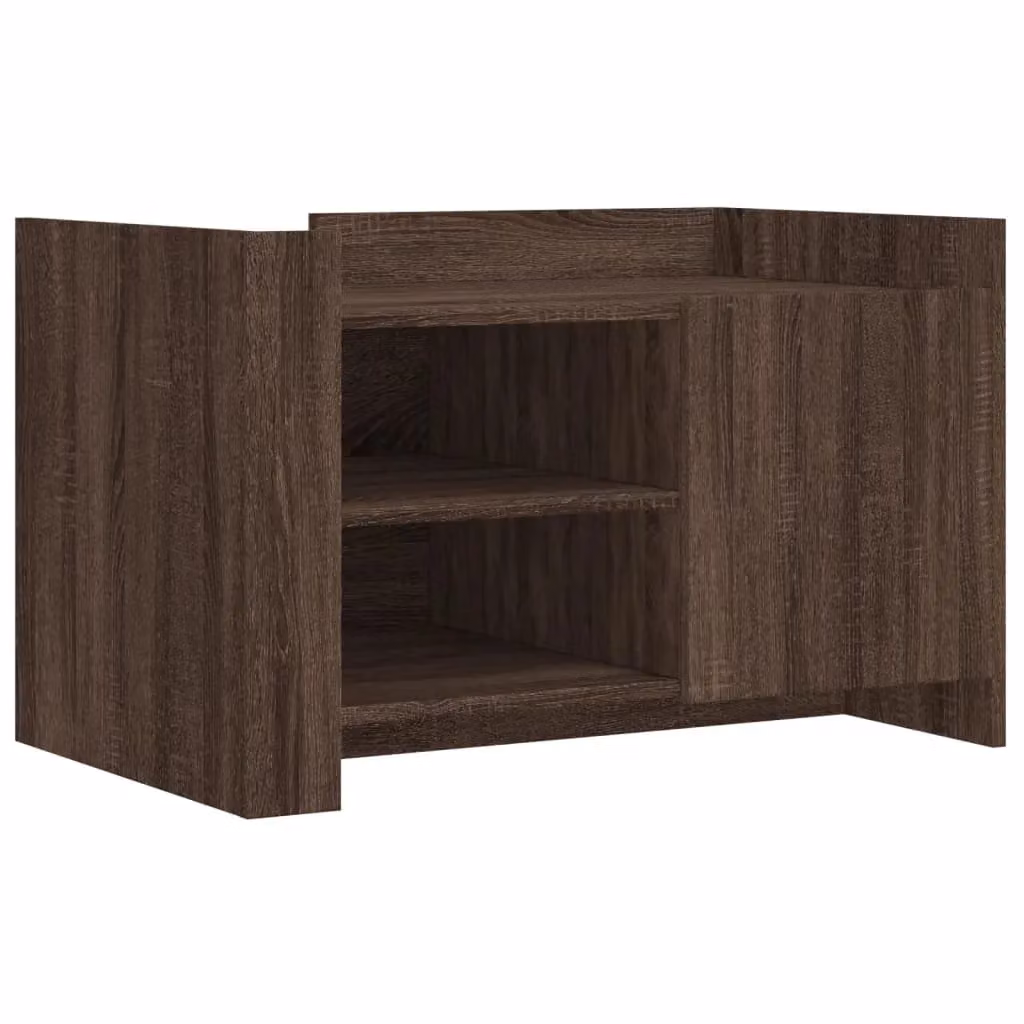 Berkfield Home Brown Oak Coffee Table, W/D/H: 80 x 50 x 50 cm – 2
