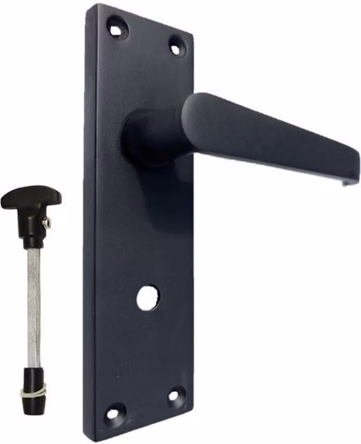 Betley Butterfly Matt Black Screw Door Handle