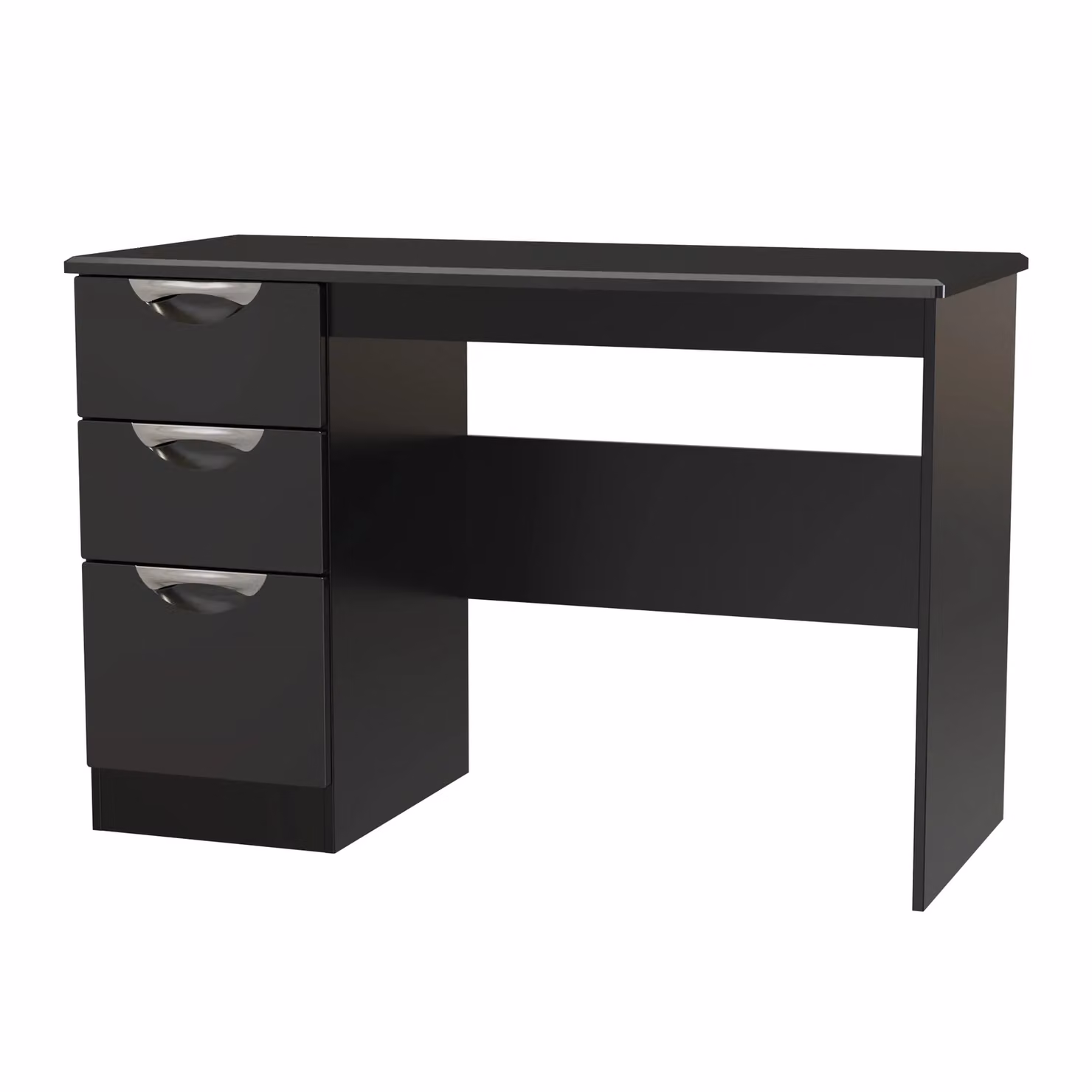 2 U Holborn Ready Assembled 3 Drawer Desk in Black – 2