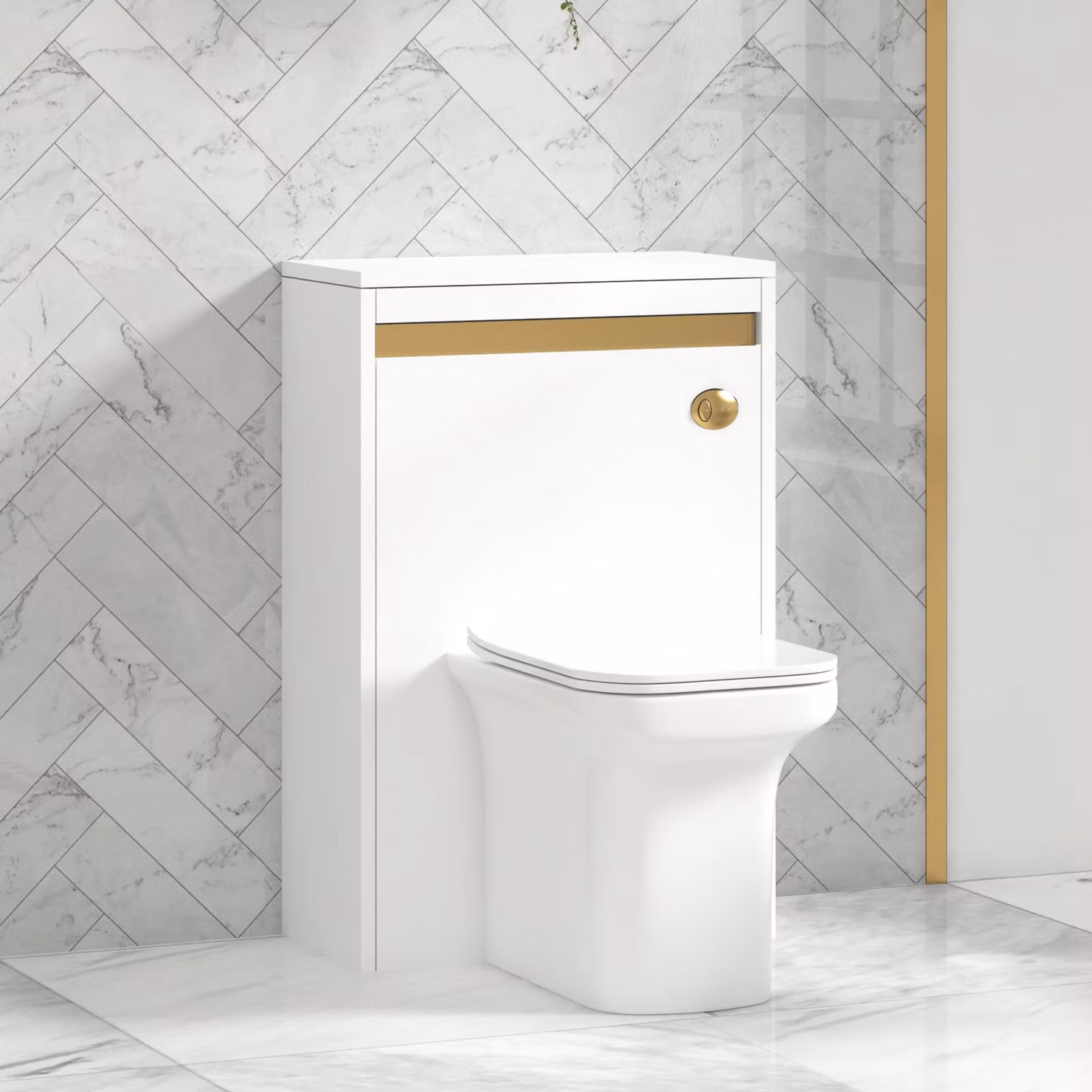 Royal Bathrooms Orion 540mm BTW WC Unit with Rimless Soft Close Toilet Seat in Black or White
