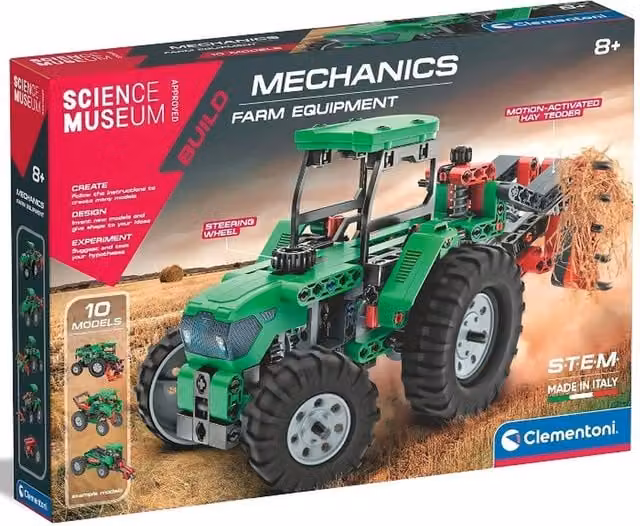 Clementoni Science Museum Mechanics Lab Building Set in Green