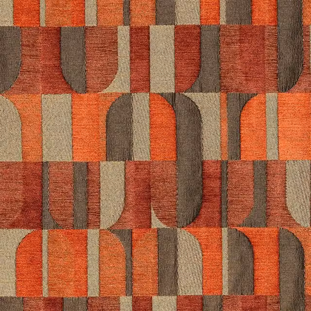 Terrys Cordoba Fabric Spice in Multicolour and Orange