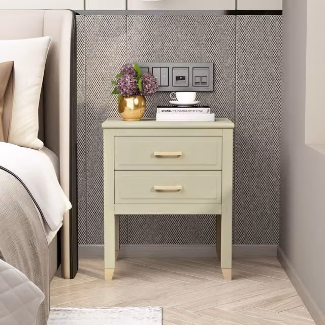 Cabinet Bits Palazzi Large Bedside Table in Petrol Green