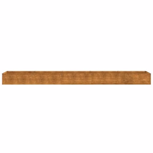 vidaXL Rusty Brown Wooden Raised Garden Bed W: 482 cm, D: 50 cm, H: 36 cm – 2