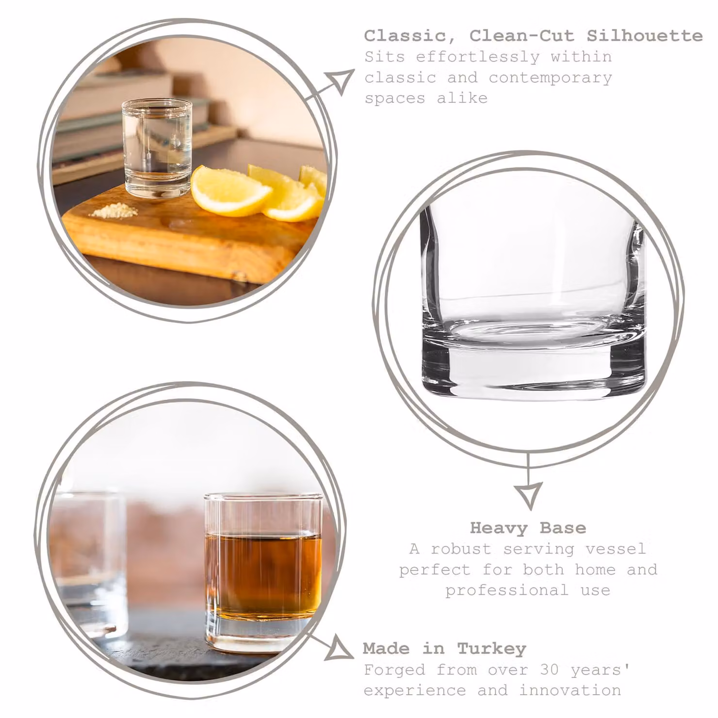 LAV Liberty Shot Glasses, 65ml, Transparent, Pack of 6 – 2