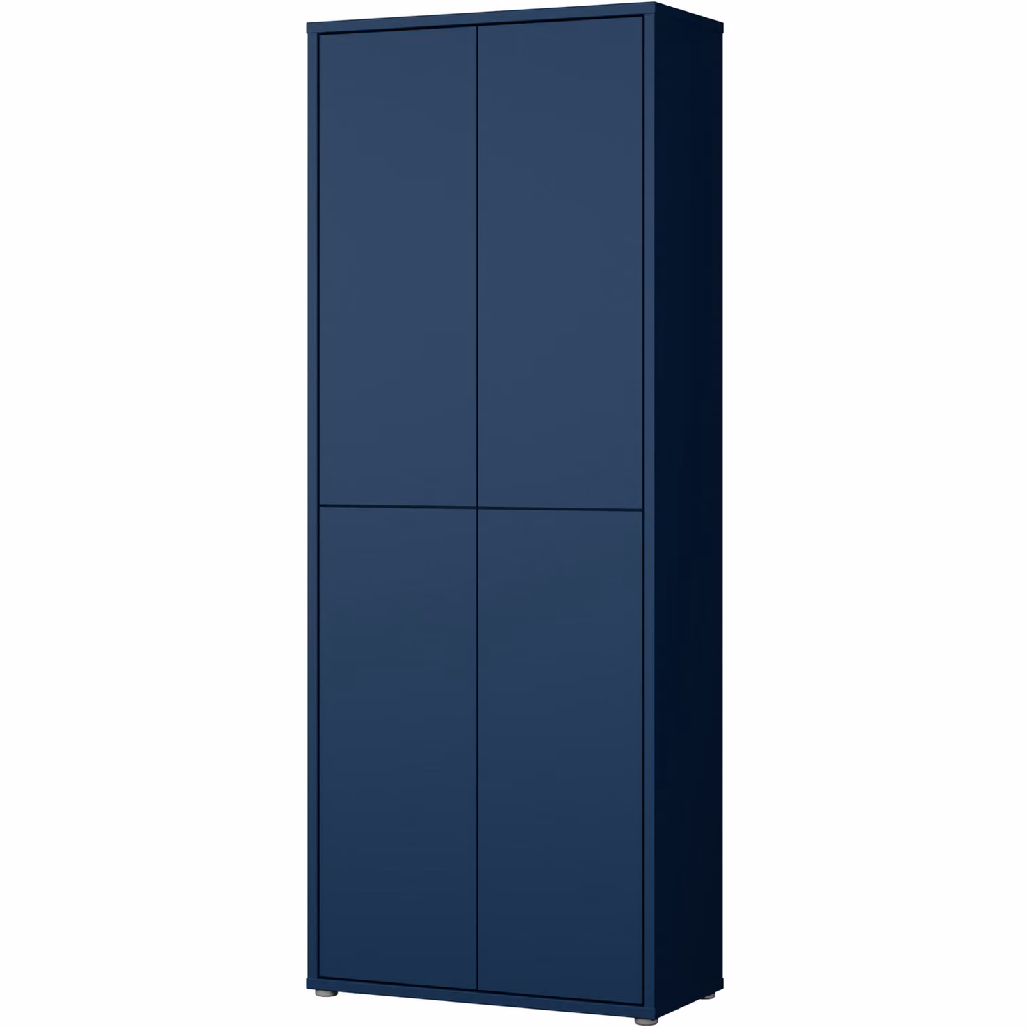 Furniture To Go Alice Springs Tall Shoe Cabinet with 4 Push-Open Doors in Night Blue – 2
