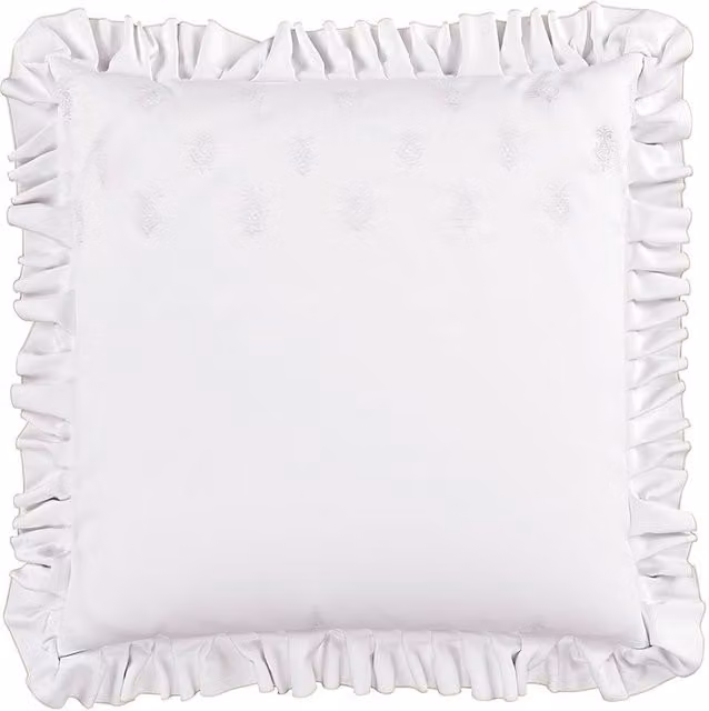 Sanderson Pinery White Cotton Percale Square Pillowcase Pair