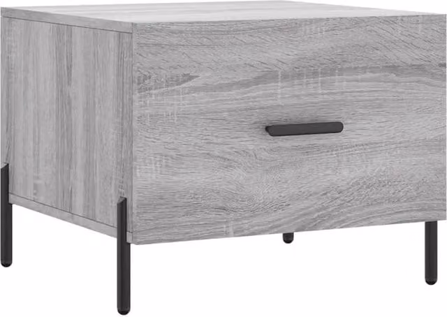 Berkfield Home Modern Square Coffee Table in Grey Sonoma, W/D/H: 50 x 50 x 40 cm – 1