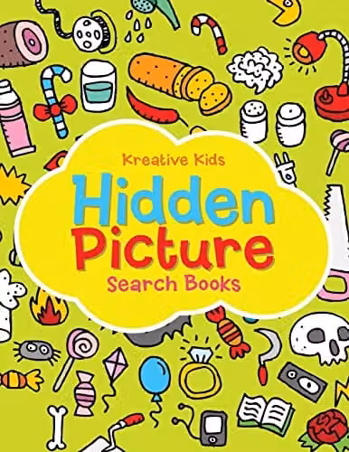 Kreative Kids Hidden Picture Search Books, Multicolour, W: 21.59 cm, H: 27.94 cm