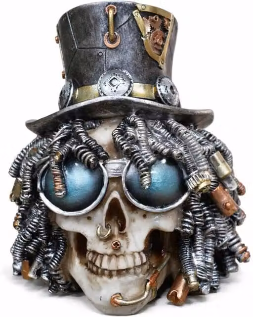 Gifts Direct 2 U Multicolour Steampunk Mechanical Skull Industrial Tabletop Ornament – 1