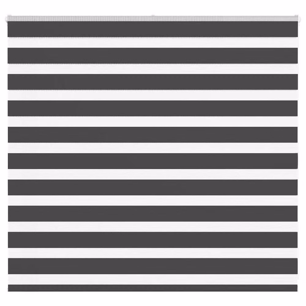 Berkfield Home Elegant Zebra Blind in Black Polyester, W: 100 cm, H: 165 cm – 2