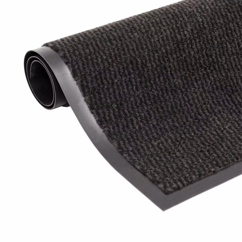 Berkfield Home Non-Slip Rectangular Tufted Dust Control Mat, Black, W: 60 cm, D: 90 cm – 2