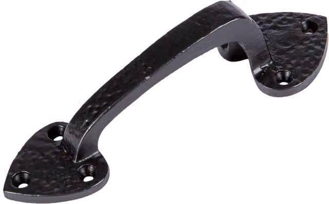 Hammer and Tongs Matt Black Iron Door Handle