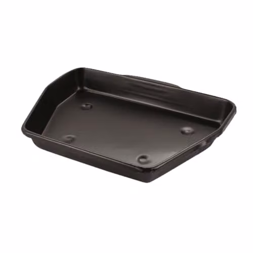 Almineez Traditional Steel Ash Pan in Black, Width: 28 cm – 1