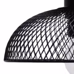 First Choice Lighting Cassidy Small Black Mesh Metal Ceiling Flush Light – 2