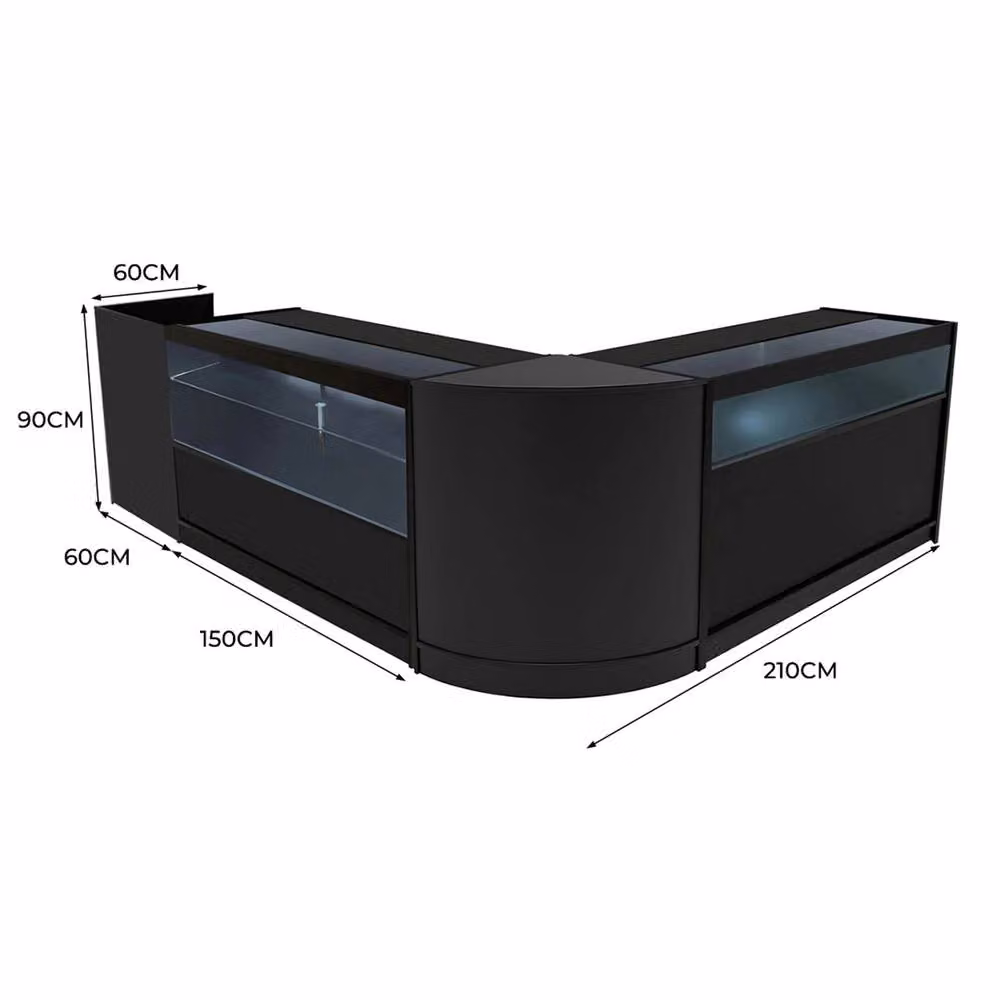 Monstershop Gravity LED Shop Counter Set B1500, C1500, TB60 & CM60 in Black – 2
