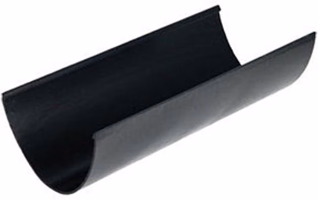 FloPlast Hi-Cap Semi-Elliptical Rainwater Gutter, Black or Grey