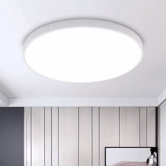 Goeco 24 W LED Round Ceiling Light in White with 6500 K Cool White Light and IP54 Rating – 1
