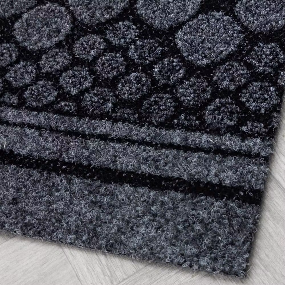 runrug Cork Grey Hallway Carpet Runner Rug, Non-Slip and Stain Resistant, W: 66 cm, L: 240 cm – 4