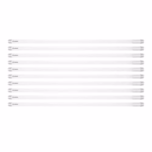 SYLVANIA Toledo Avant T8 LED Tube Light, Cool White 4000K, 1700 Lumens, G13 Base, Pack of 10
