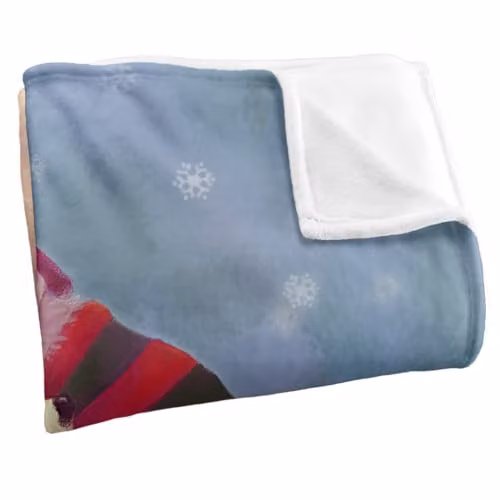 JQ Licensing Christmas Santa Bear Hug Silky Touch Super Soft Microfibre Throw Blanket, White and Multicolour, W/D: 152 x 127 cm – 2