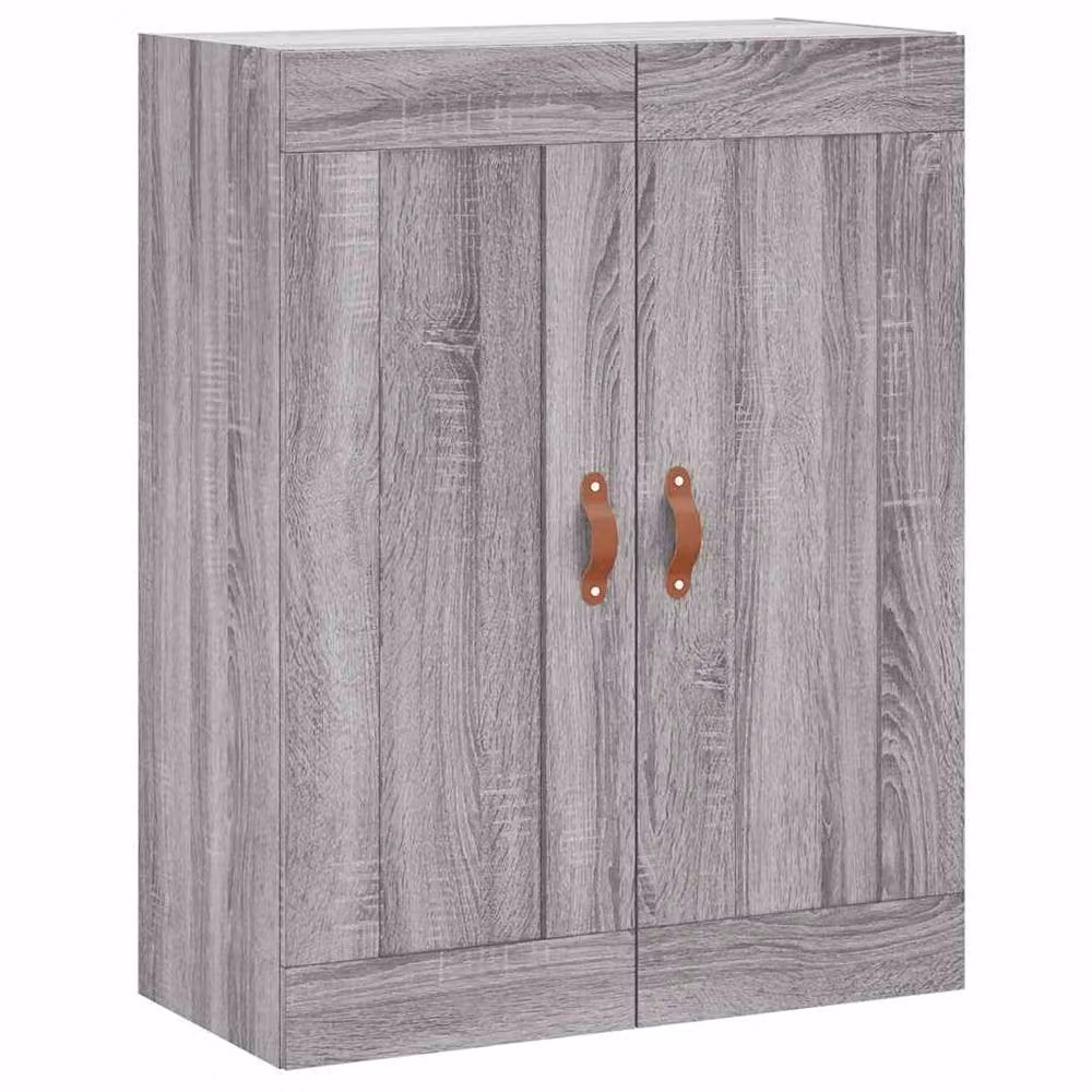 Berkfield Home Wall Mounted Cabinets, 2 Piece Set in Grey Matt Engineered Wood – 3