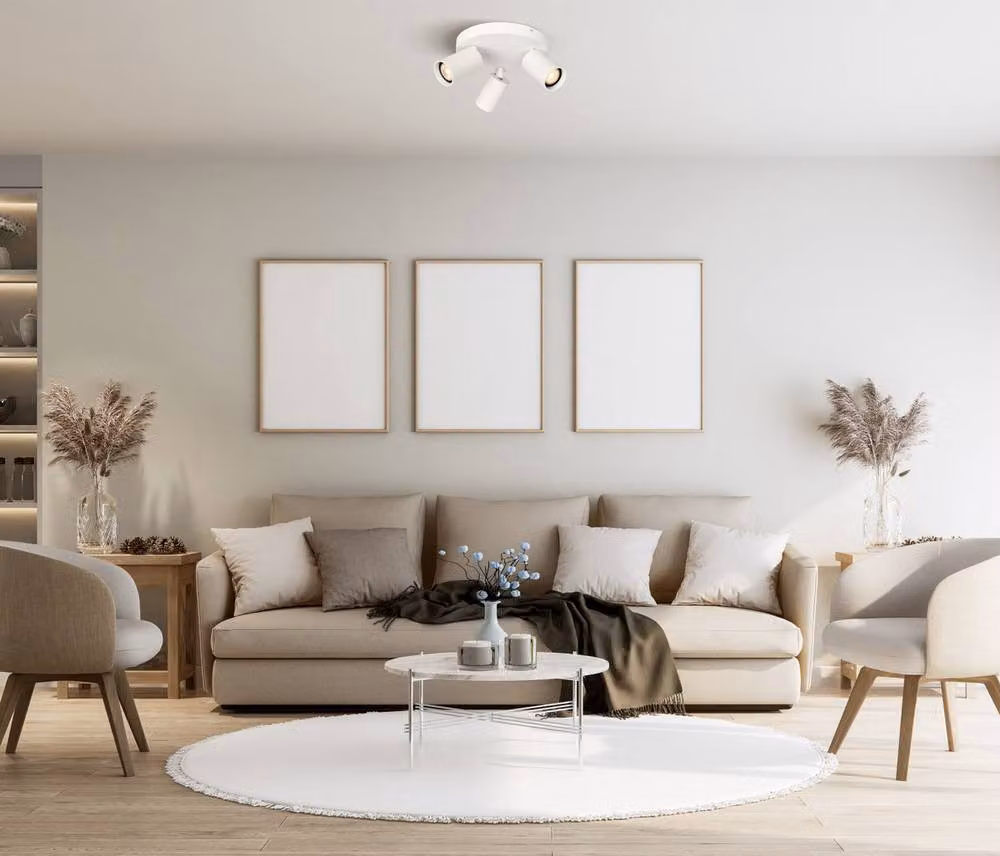 Netlighting Nesto White Ceiling Spotlight Cluster with 3x GU10 Sockets – 2