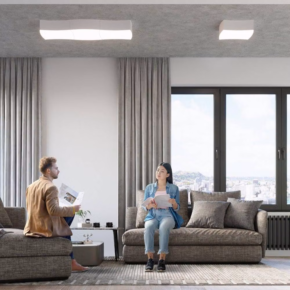 Sollux Lighting Modern White Ceiling Lamp with 2 Lights, W/D/H: 11.5 x 39 x 35 cm – 3