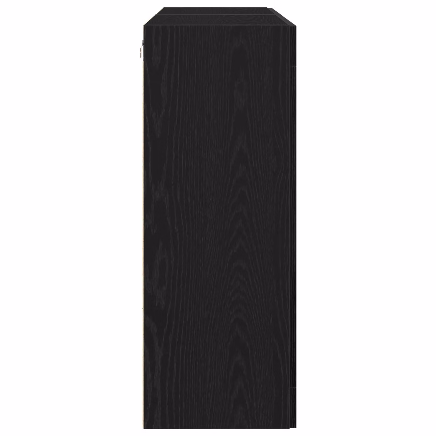 Berkfield Home Set of 2 Wall Mounted Modern Cabinets in Black Oak with Glass Doors, W/D/H: 69.5 x 34 x 90 cm – 4