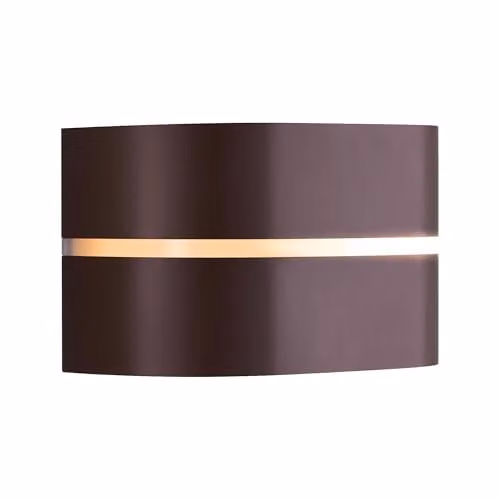 Nordlux Sibelis Modern Outdoor Wall Light, Brown Metal, E27, IP44, H 19.5 x W 12.0 x D 12.0 cm – 1