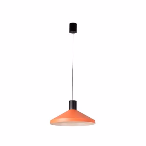 Netlighting Kombo Dome Ceramic Pendant Light in Terracotta Orange, Diameter: 40 cm