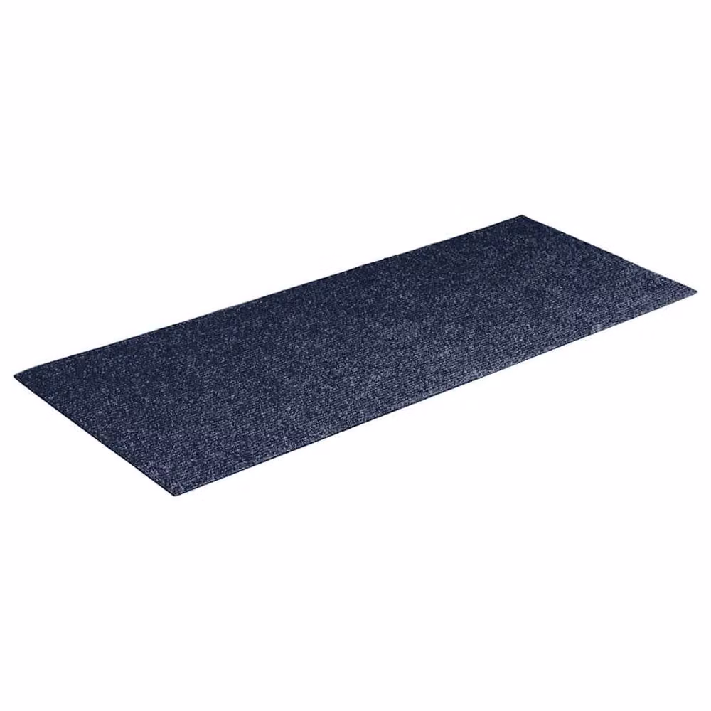 Berkfield Home Self-adhesive Rectangular Stair Mats, 15 Pack, Grey and Blue, W: 60 cm, D: 25 cm – 3