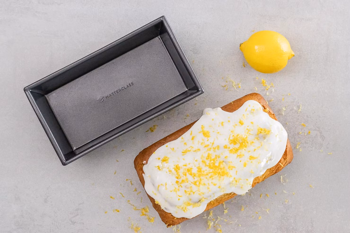 MasterClass Non-Stick Rectangular Box-Sided Loaf Tin, Grey Carbon Steel – 3