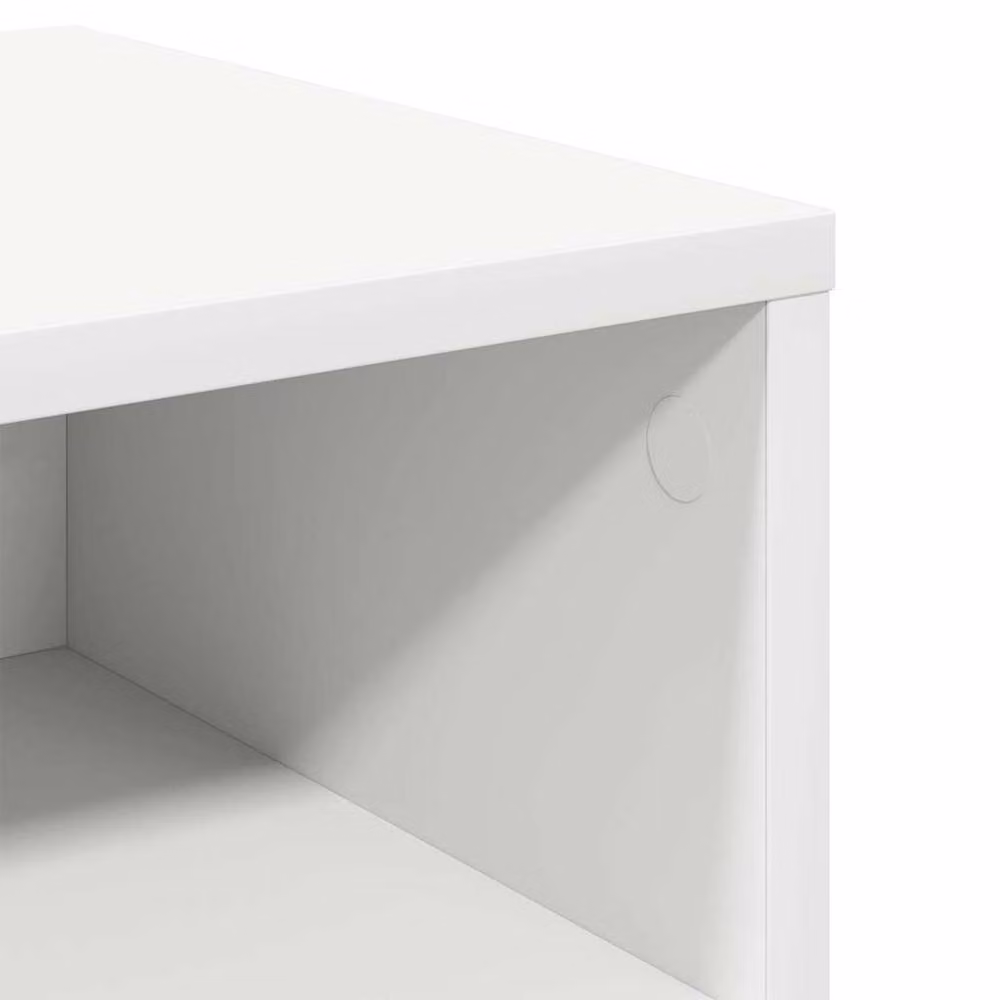 Berkfield Home Set of 2 White Bedside Cabinets in Engineered Wood, W/D/H: 40 x 30 x 30 cm – 3