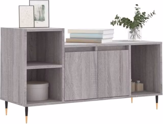 Berkfield Home Grey Sonoma TV Cabinet W/D/H: 100 x 35 x 55 cm – 1