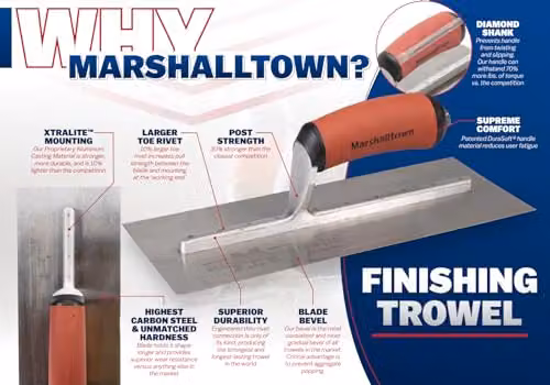 Marshalltown MXS73SS Stainless Steel Trowel in Silver – 2