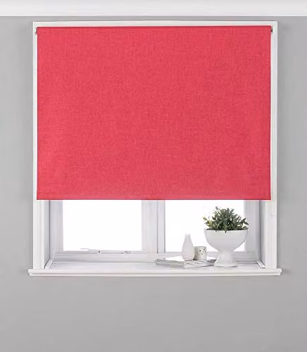 Riva Home Eclipse Pink Blackout Roller Blind, W: 153 cm, H: 162 cm