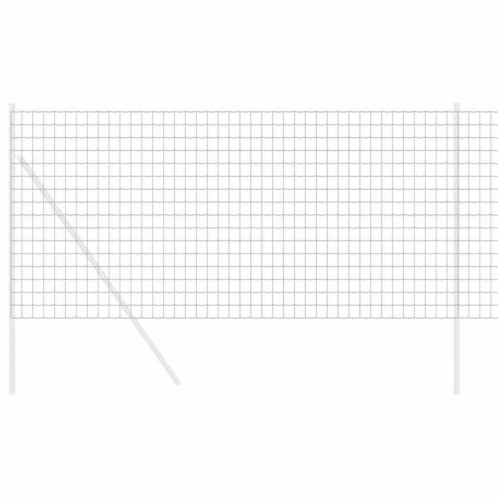 Berkfield Home Grey Euro Fence PVC Coated Steel 1.4 x 10 m – 3