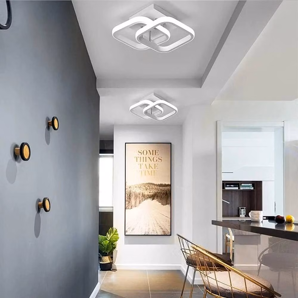 FLAVORA Modern 3-Colour Dimmable LED Ceiling Light Flush Mount Lamp in White – 2