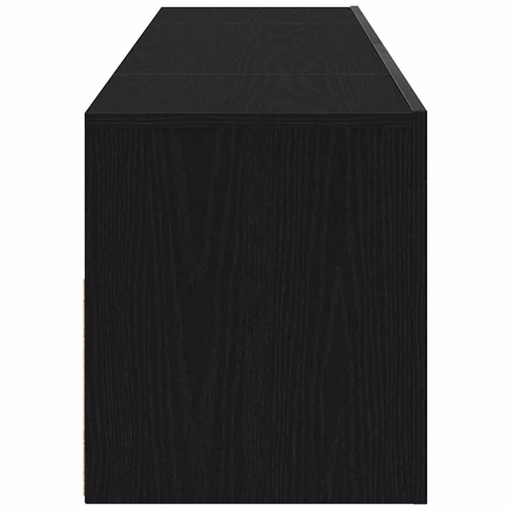 Berkfield Home Modern TV Cabinet with LED in Black Oak, W/D/H: 120 x 35 x 40 cm – 7